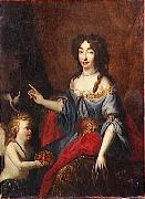 unknow artist Portrait de Marie Anne Victoire de Baviere, dauphine de France oil painting reproduction